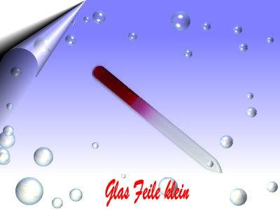 Glasnagelfeile in 5 Farben um 1, 90€