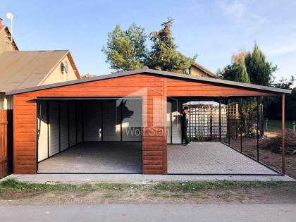 Blechgarage 5x6m Metallgarage Fertiggarage Carport und Garage Hohe Qualität GP88