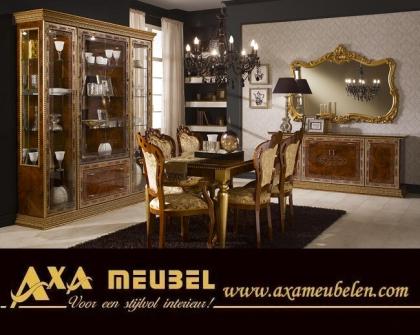 Schwarz Gold Wohnzimmer Klassische Italienische Stil AXA Möbel