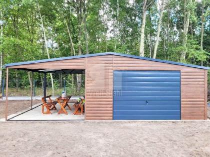Blechgarage 5x5m Carport und Garage Stahlgarage Doppelgarage Individuelle Projek