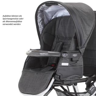 Praktischer Zwillings- und Geschwisterkinderwagen von Bebecar One&Two 
