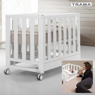 Modernes Beistellbett Babybett umbaubar zur Krabbelbox (TRAMA)