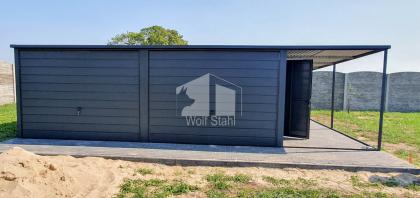 Blechgarage 6x5m Doppelgarage Metallgarage Carport und Garage Transport + Aufba