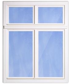 Kuststofffenster 1m x1m mit Isoglas ab Fabrik 89 EUR