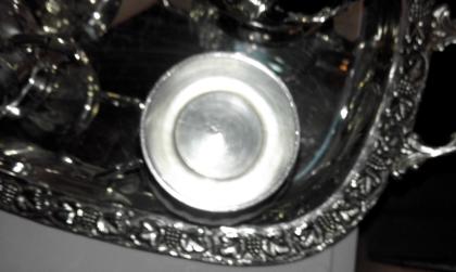 Kaffee-teekanne zucker-sahnekännchen  E.P.N.S gepunzt  silber ?? versilbert