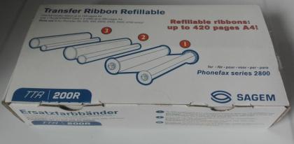 TTR200,200 ORIGINAL Druckfolie Sagem Phonefax 2800 2840, ca. 140 Seiten, 