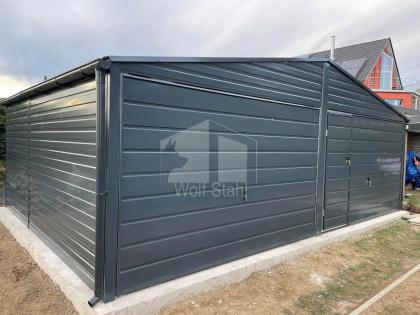 Blechgarage 6x5m Doppelgarage Metallgarage Fertiggarage Hohe Qualität GP242