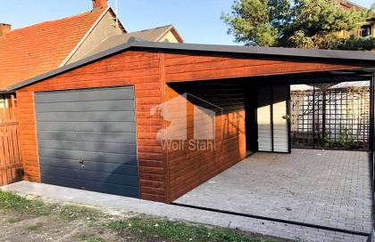 Blechgarage 5x6m Metallgarage Fertiggarage Carport und Garage Hohe Qualität GP88