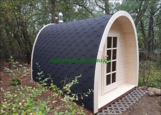 Camping Pod, Campingpod, Saunapod, Sauna Pod, Fasssauna, Saunafass, Gartensauna