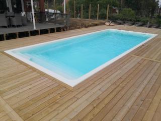 Schwimmbecken mit Filtration-Set, Gartenpool CURACAO 7, 5 x 3, 7 x 1, 55 m