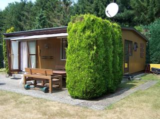 Mobilheim mit großem Teich in Welsche Hut Holland