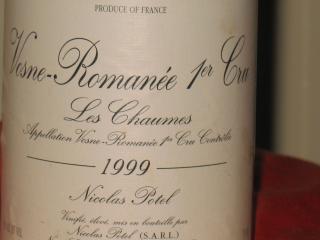 Vosne-Romanee 1er Cru 1999