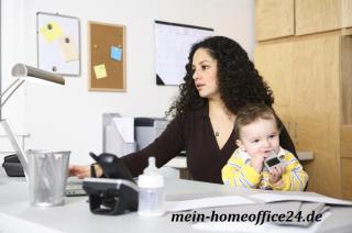 Familienfreundlicher Job. Online arbeiten mit dem Home Office