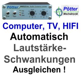 TV , Computer & Radio Lautstärke automatisch anpassen mit Audio Limiter