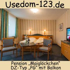 1 Woche a.d. Insel Usedom DZ m. Balkon! Pension  Maiglöckchen 