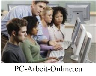 Arbeiten online, Job im Home Office, PC - Arbeit in der führender Wachstumsbranc