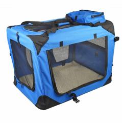 Hundetransportbox faltbar Autokorb Transportbox blau