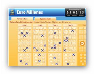 EuroMillions 4 x gratis spielen Jackpot bis 190 Mio