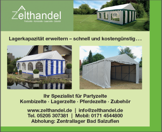 Partyzelt Gartenzelt verschiedene Größen von Zelthandel Buch