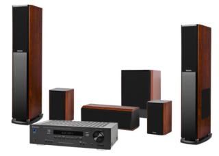 Krüger & Matz 5.1 home theater amplifier, subwoofer speakers Standlautsprec he