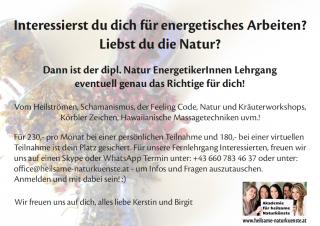 Dipl. Natur EnergetikerInnen Lehrgang