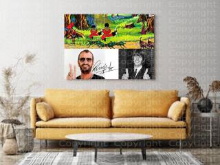 RINGO STARR. Kunstwerk mit Rahmen! NEU! Souvenir. Geschenk. Beatles.