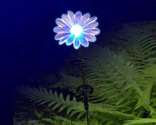 Solar Stableuchte Blume, 80 cm, LED-Farbwechsel