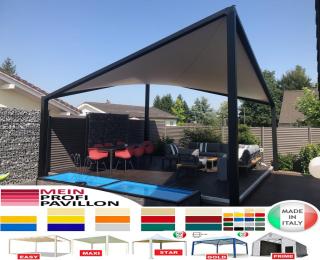 Pavillon Segel 5x5 Terrassendach Restaurant personalisierte Farbe Pvc Pergola