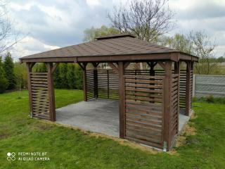 HOLZGARTENLAUBE CIECHANÓW GARTENHAUS GRILLPAVILLON KIEFERNHOLZ PERGOLEN 3x4m