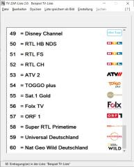 TV-ZAP-Liste V. 2.0