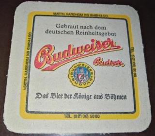 Bierdeckel Pilsener Urquell aus den Anfängen des deutschen Imports