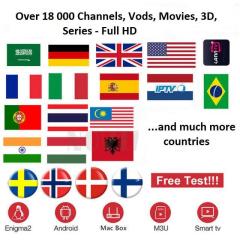 Premium IPTV 6 Monate Smart TV M3U 18.000 Inhalte Test Zugang