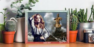 ADELE Phantasie am Meer. Star, Souvenir. Super Deko. Wandbild. Neuheit. Geschenk