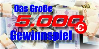 5.000 € in bar zugewinnen