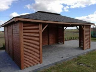 GARTENHAUS HOLZ FÜR DEN AUßENBEREICH HOLZPAVILLON KIEFERNSCHUPPEN 6x4m