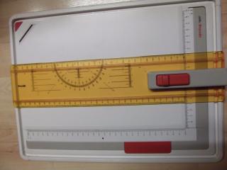 Rotring Rapid Schnell - Zeichenbrett mit Schienenklemme A4