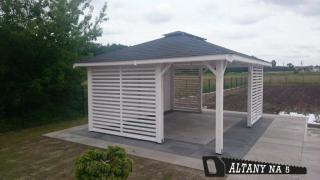 GARTENHAUS 5x4 GARTENLAUBE KLEBEDACH GRILLPAVILLON