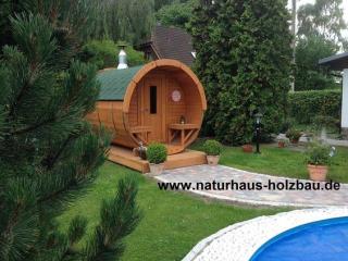 Hochwertige Fasssauna, Sauna Pod, Campingpod, Schlaffässer, Campingfass