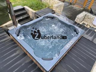 Badezuber Whirlpool 2, 0mx1, 7m mit Außenofen