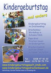 Papa & Kind Drachenbasteln im Kindergarten Mülheim an der Ruhr_Essen_Duisburg_Mo