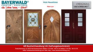 Bayerwald Aktions Holzhaustüren – Holz Haustüren