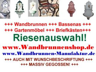 Wandbrunnen Bassenas - Riesenauswahl! Alle Farben!