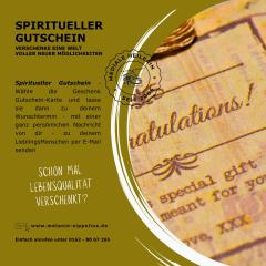 Spiritueller Gutschein °Reiki °Geistiges Heilen °Akasha Chronik