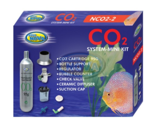 AquaNova Co2 Mini Anlage - Komplettset fürs Aquarium bis 150 Liter