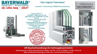 Bayerwald Kunststofffenster Tresorbandfenster BW95/80 mit Thermostabilisator