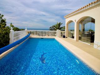 Spanien Ferienhaus Costa Blanca privater Pool + Meerblick in Dénia zu vermieten