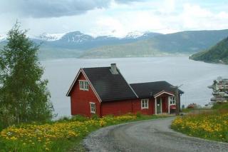 Norwegen Ferienhaus am Sognfjord 