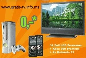 LCD-TV 32   Xbox gratis