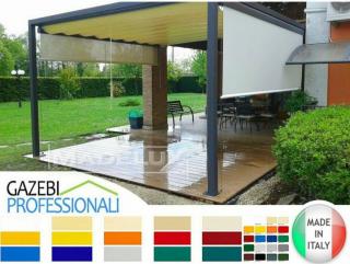 Pergola 7x4 Pavillon Zelt Restaurant personalisierte Farbe Stahl Pvc Café Garten