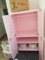 Ikea Busunge Kinder Kleiderschrank rosa